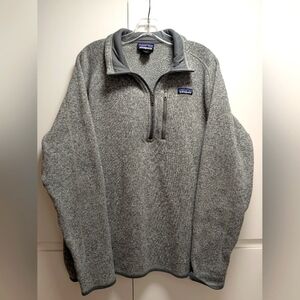 Patagonia Better Sweater - Heathered Grey - Quarter Zip - Men's XL